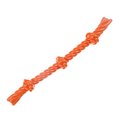 Petpalace TPR 3 Knot Rope Dog Toy, Orange PE2480839